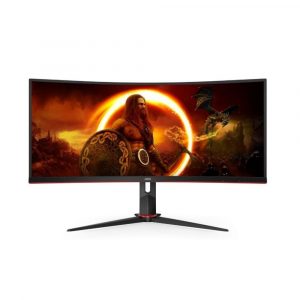 Monitor Gaming Curvo Ultrapanorámico AOC CU34G2/BK 34"