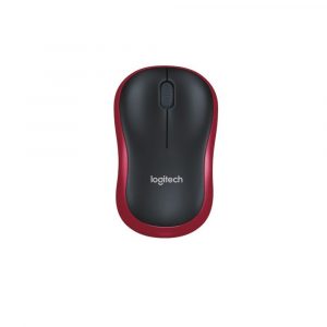 Ratón Inalámbrico Logitech M185 910-002240/ Hasta 1000 DPI/ Rojo