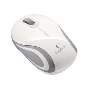 Ratón Mini Inalámbrico Logitech M187/ Hasta 1000 DPI/ Blanco