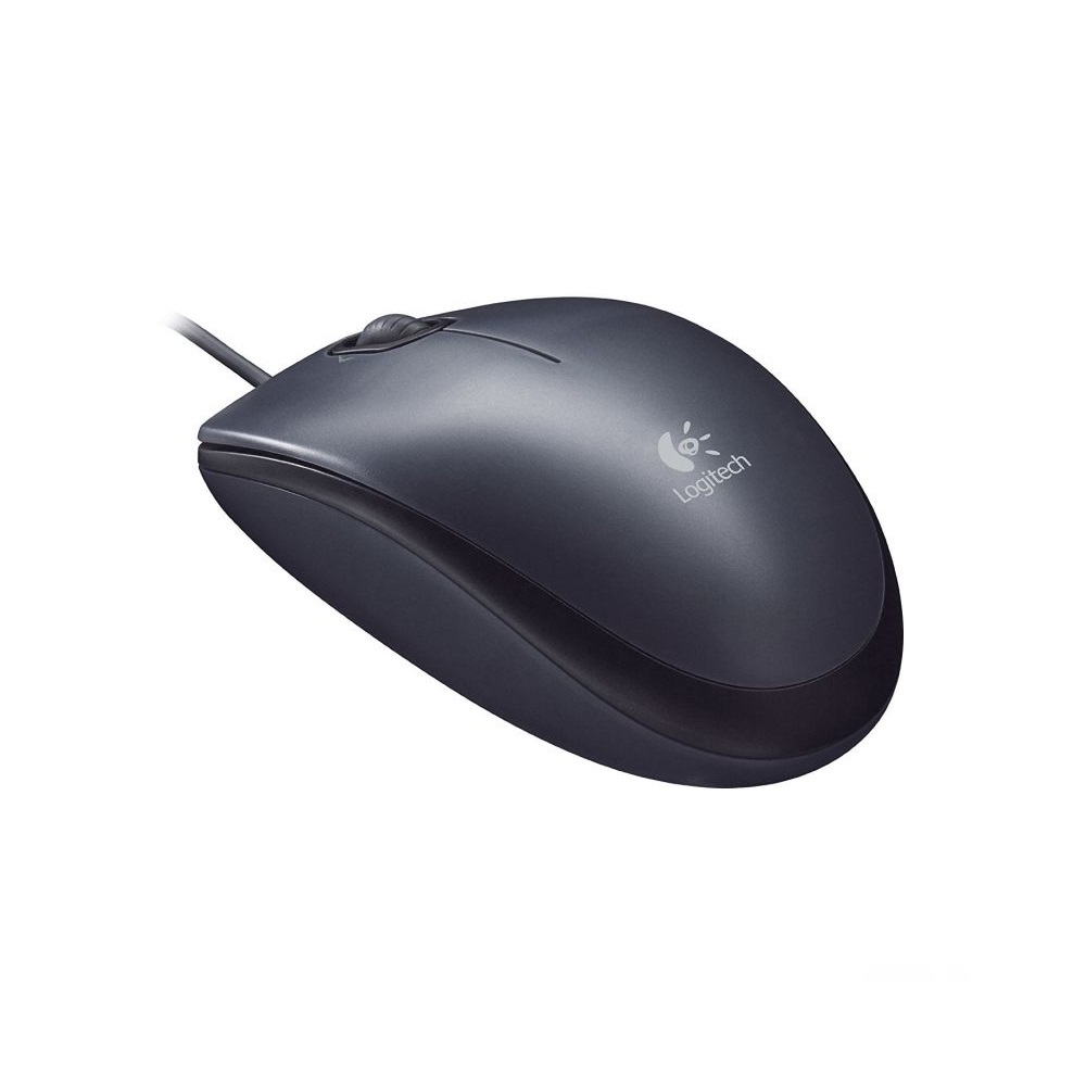 Ratón Logitech M90/ Hasta 1000 DPI/ Gris