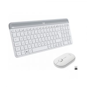 Teclado y Ratón Inalámbricos Logitech Slim Combo MK470/ Blanco