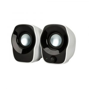 Altavoces Logitech Z120/ 1.2W/ 2.0/ Blancos